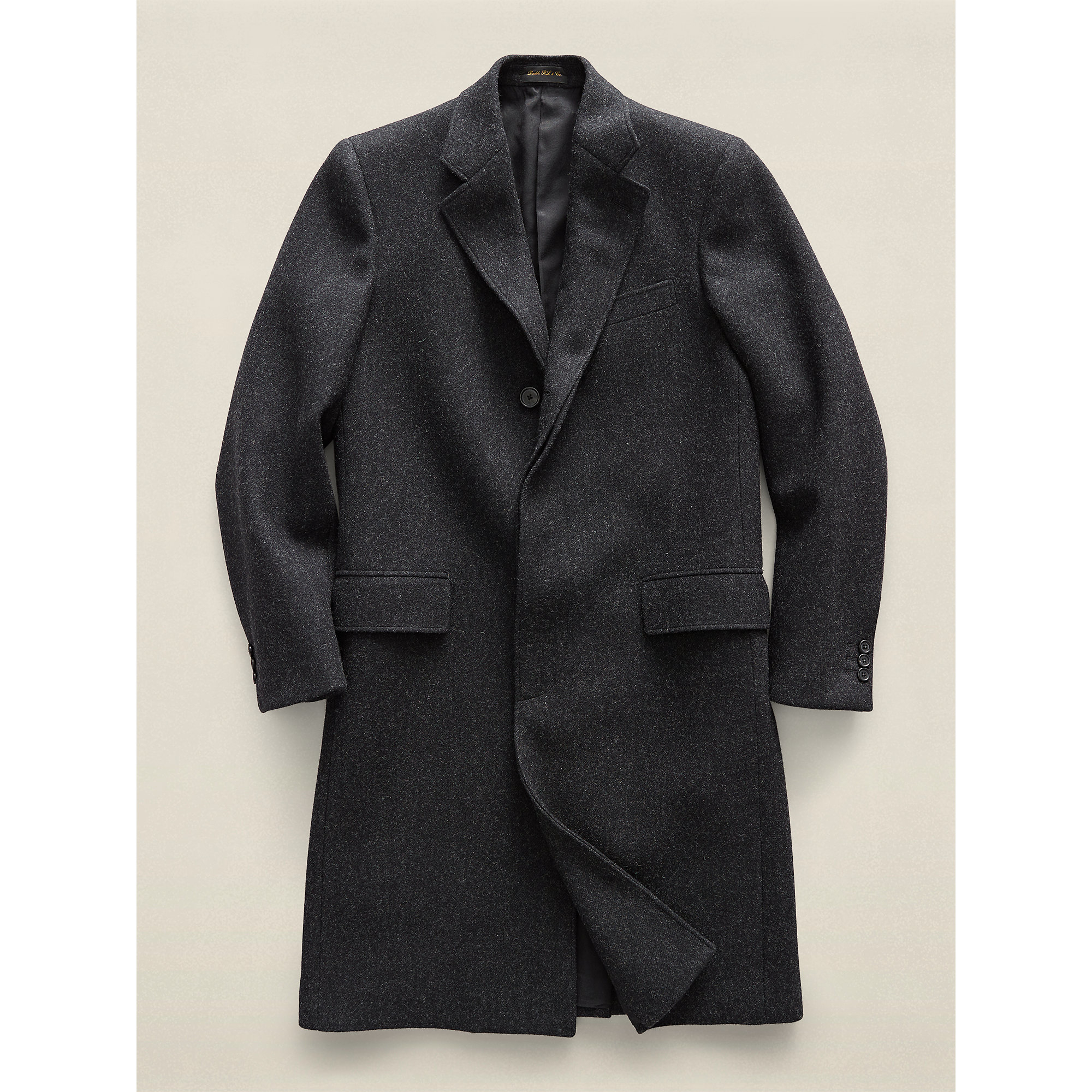 RRL Wool Twill Top Coat in Charcoal (Gray) for Men - Lyst