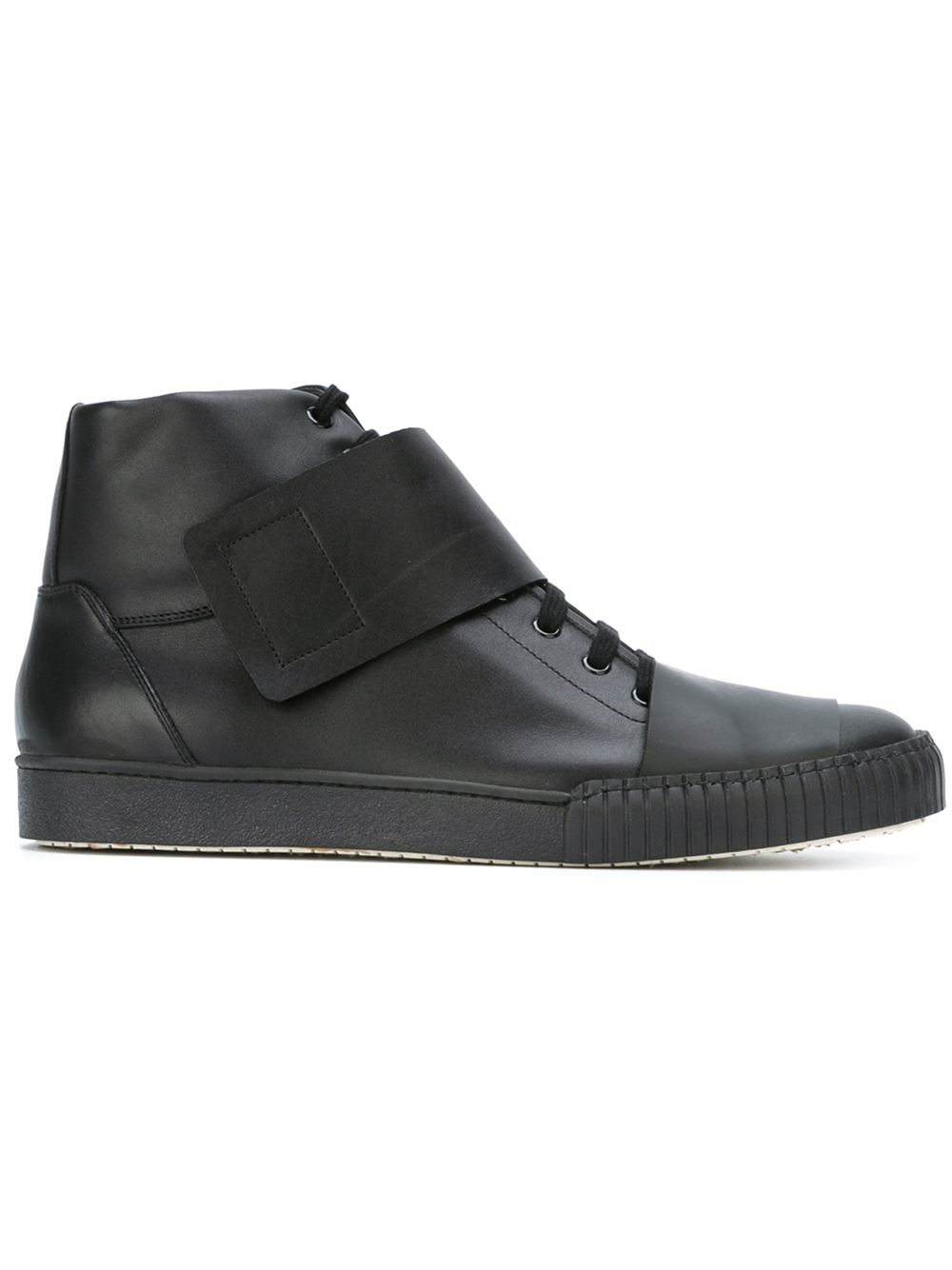 velcro high top trainers
