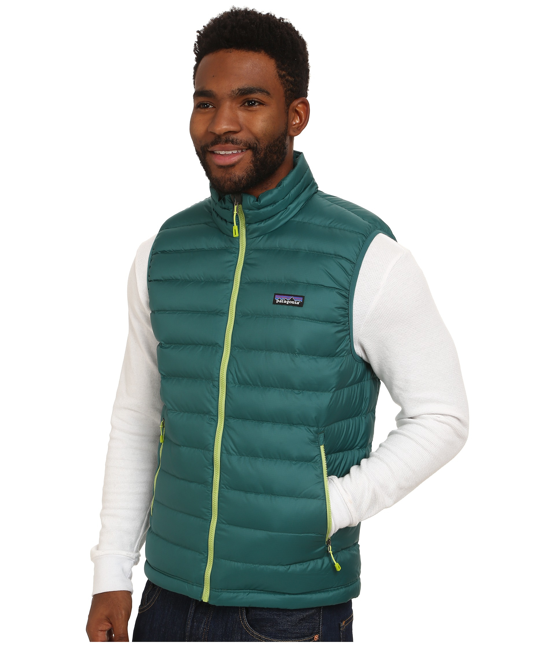 Patagonia Synthetic Down Sweater Vest in Green for Men Lyst