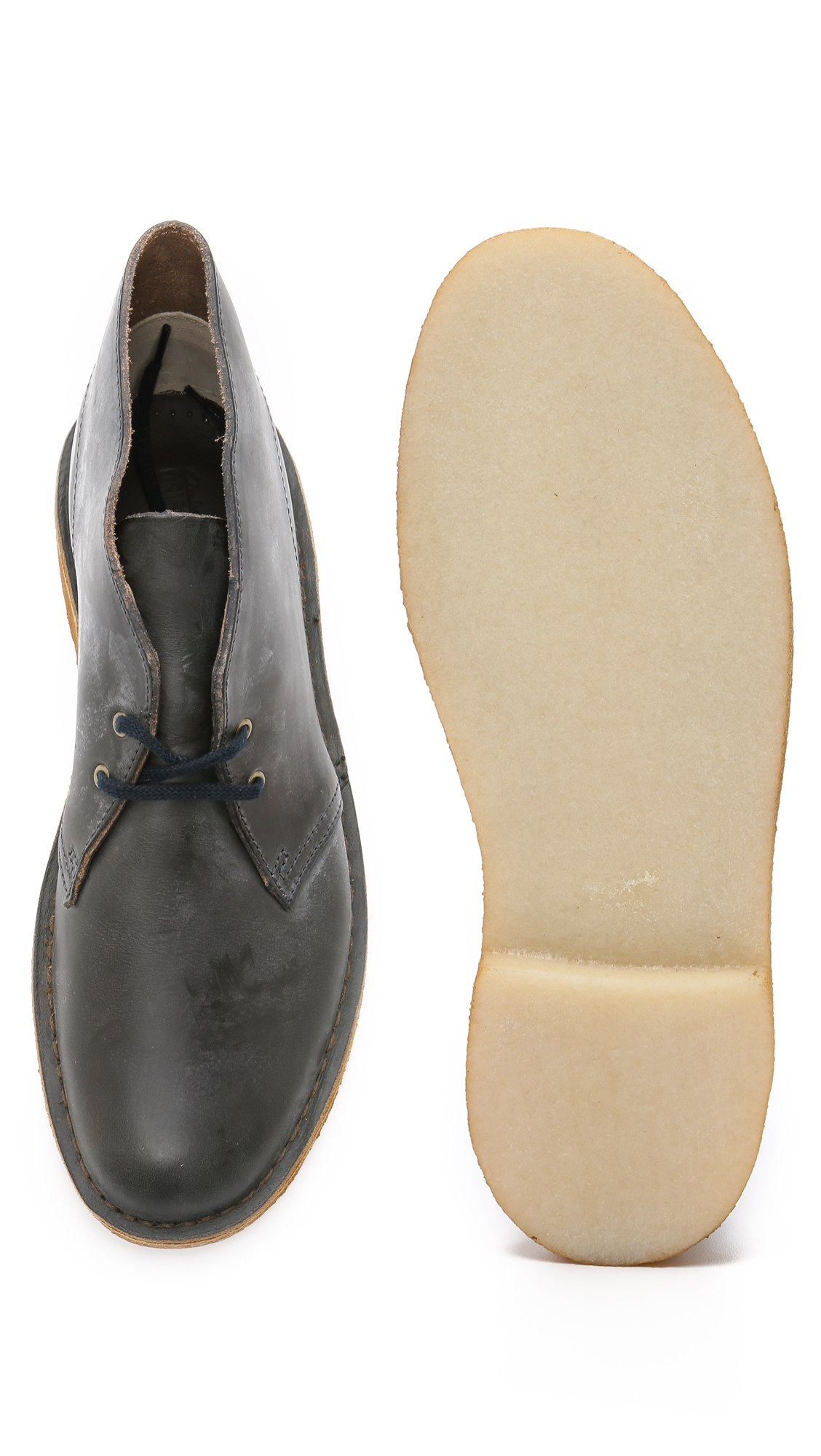 clarks desert boot midnight blue