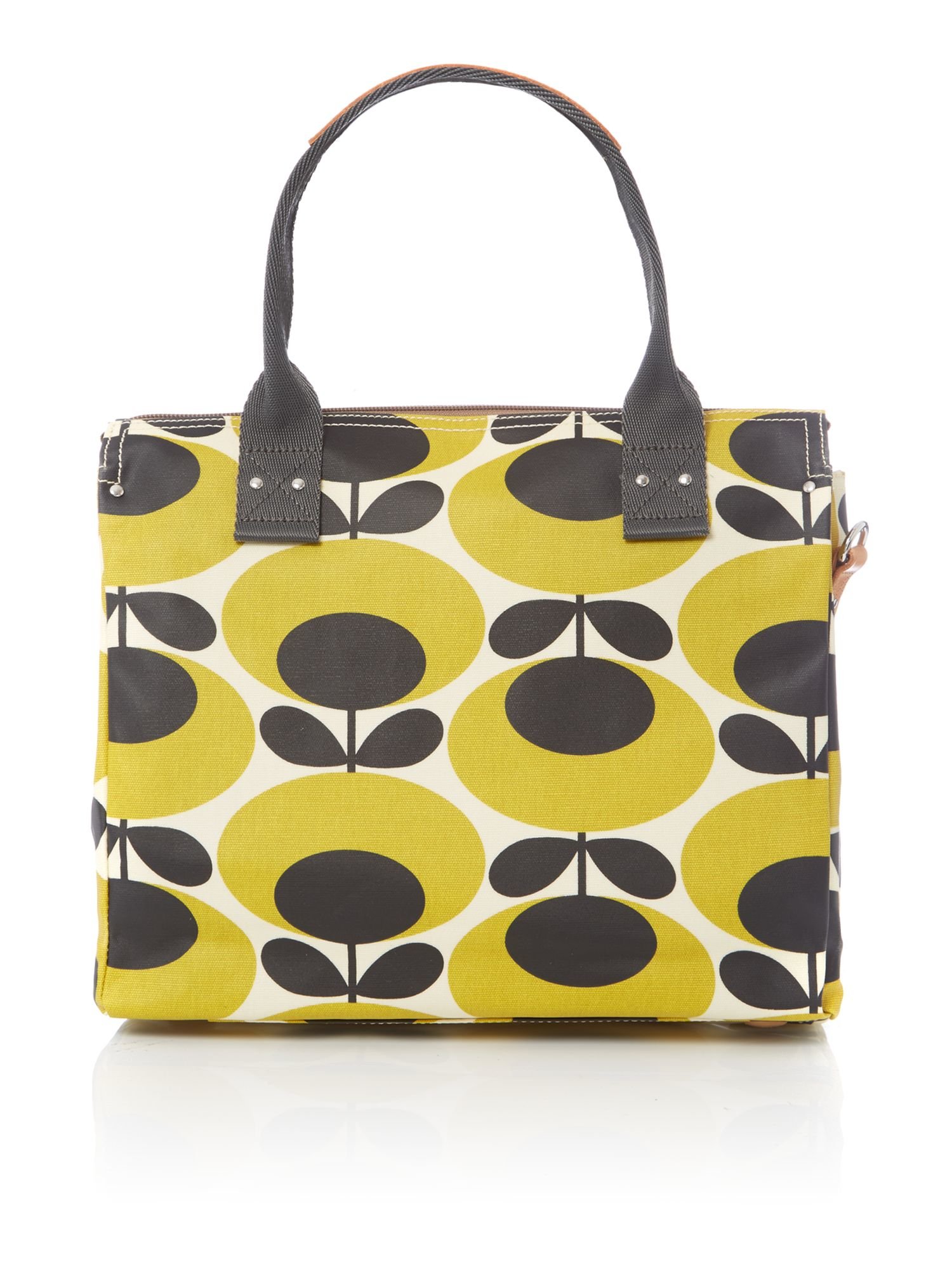 Orla kiely Giant Oval Yellow Zip Messenger Bag in Yellow Lyst