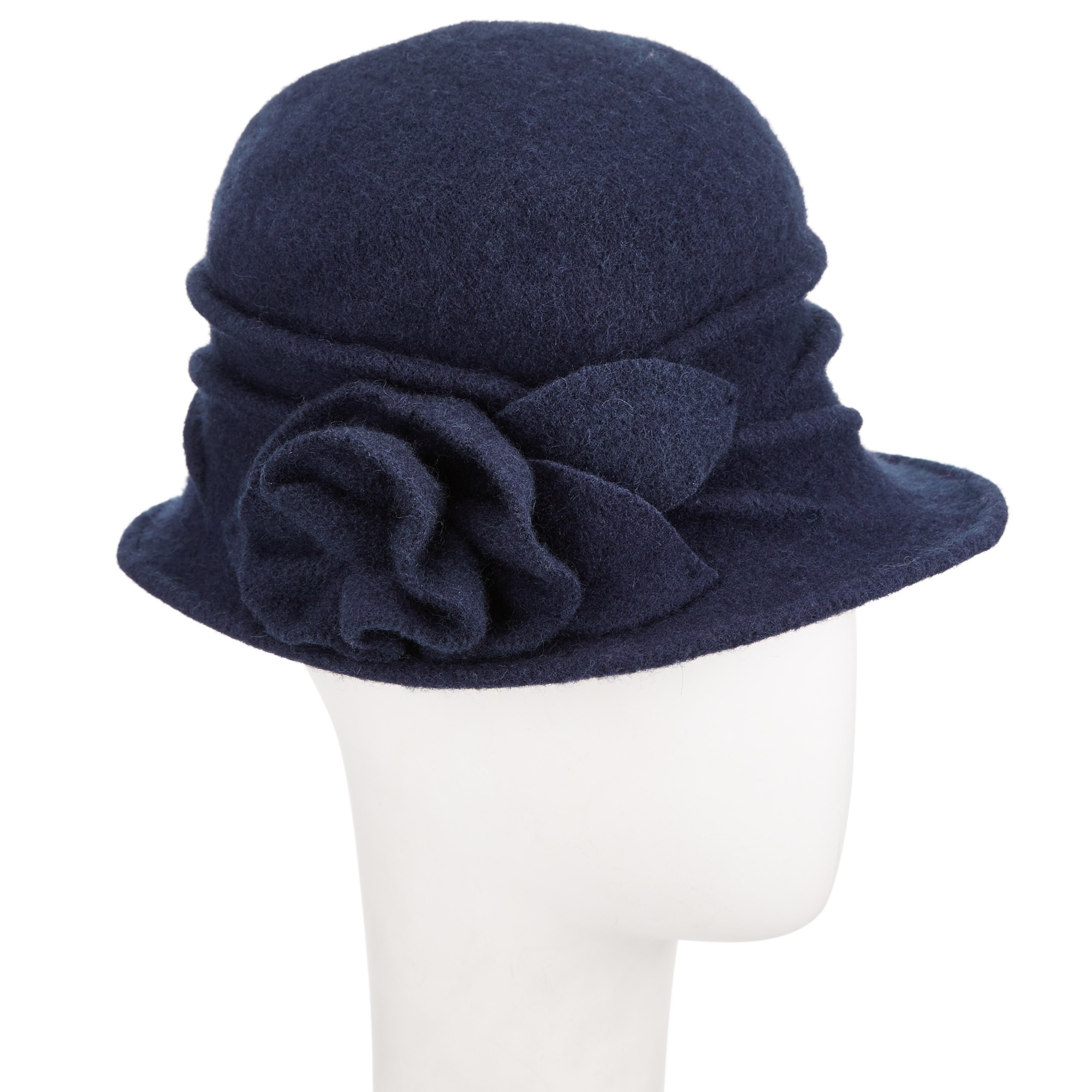 navy blue cloche hat