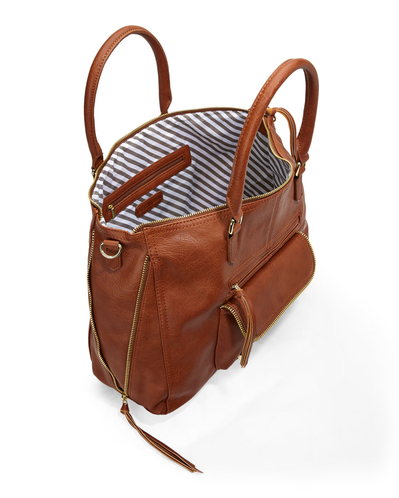 Steve Madden Cognac Broyale Tote Bag in Brown - Lyst