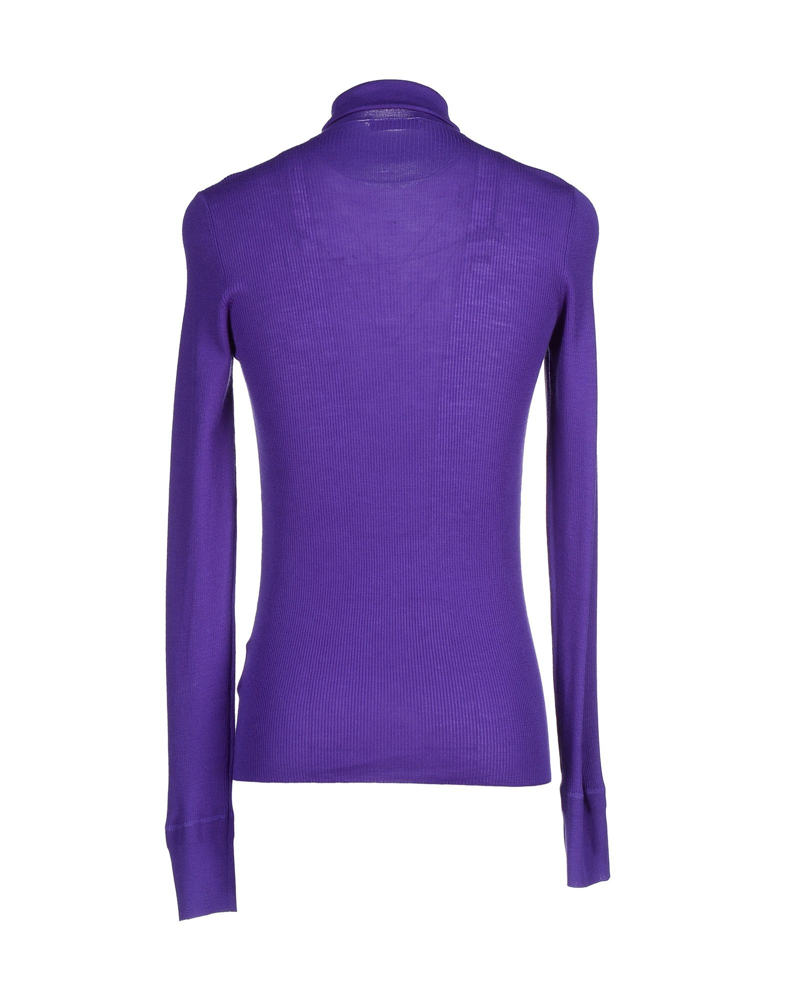 Prada Wool Turtleneck in Purple - Lyst