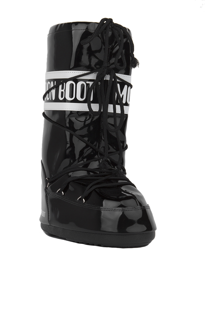 Tecnica Vinyl Moon Boots in Black 