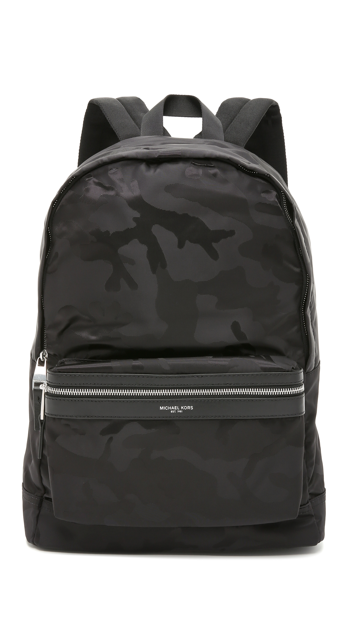 michael kors black camo backpack