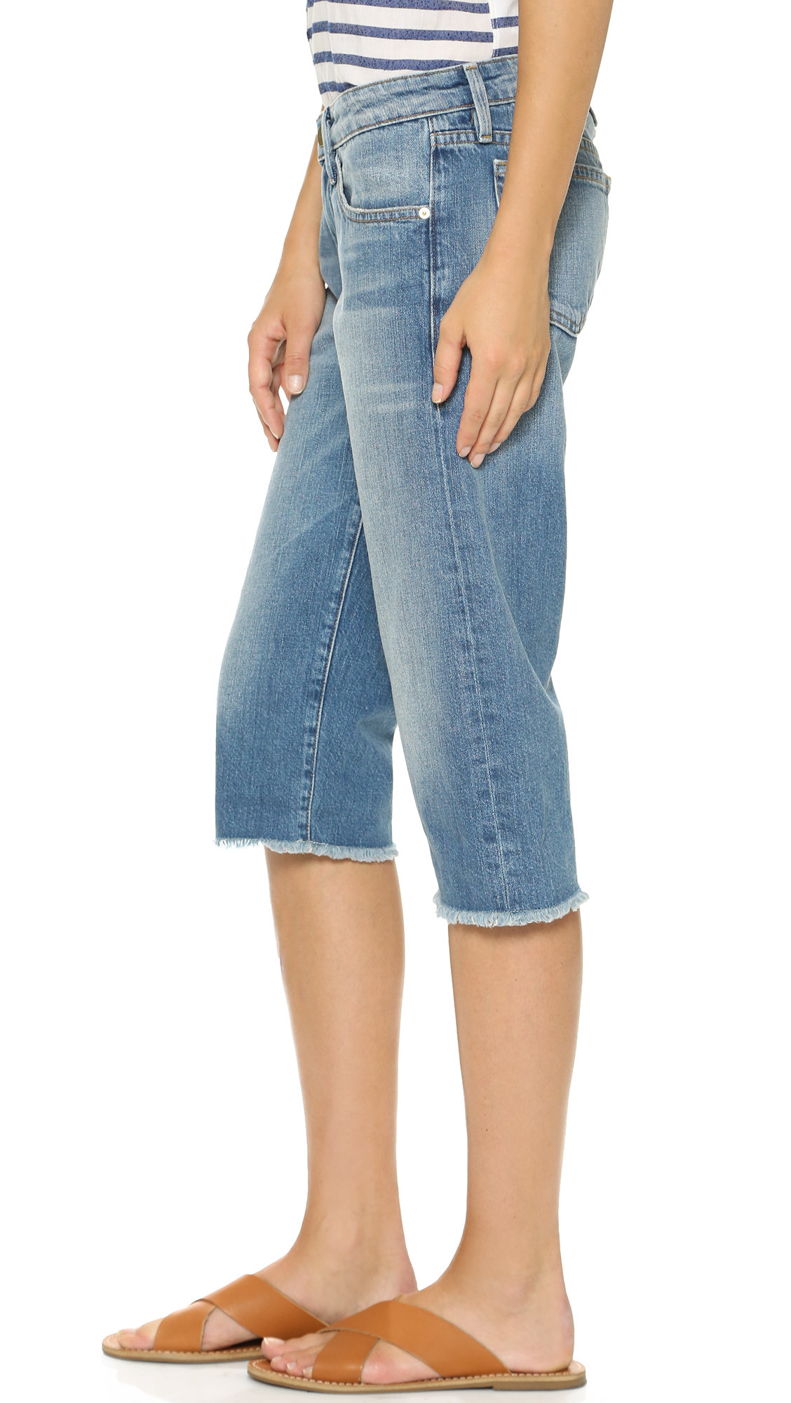frame denim bermuda shorts