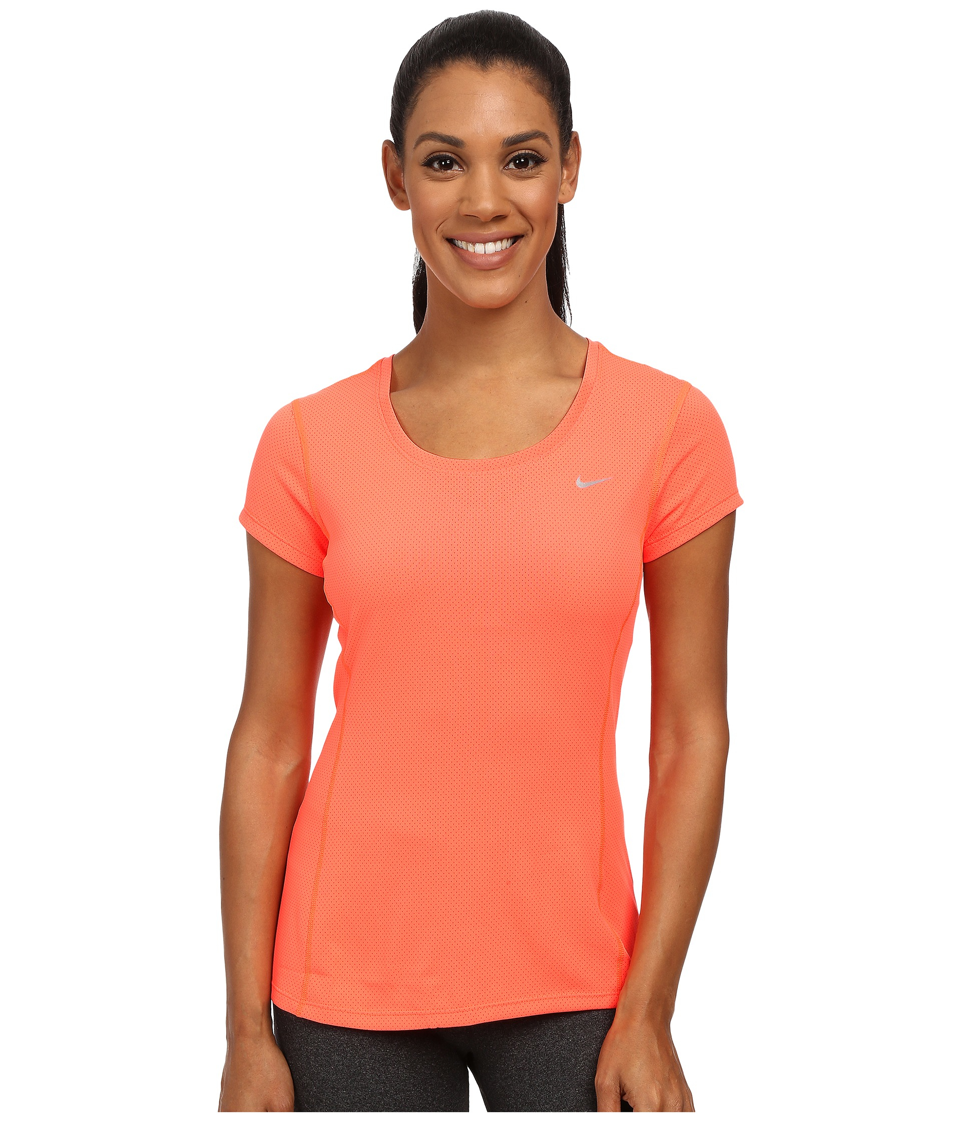 nike dri fit contour short sleeve