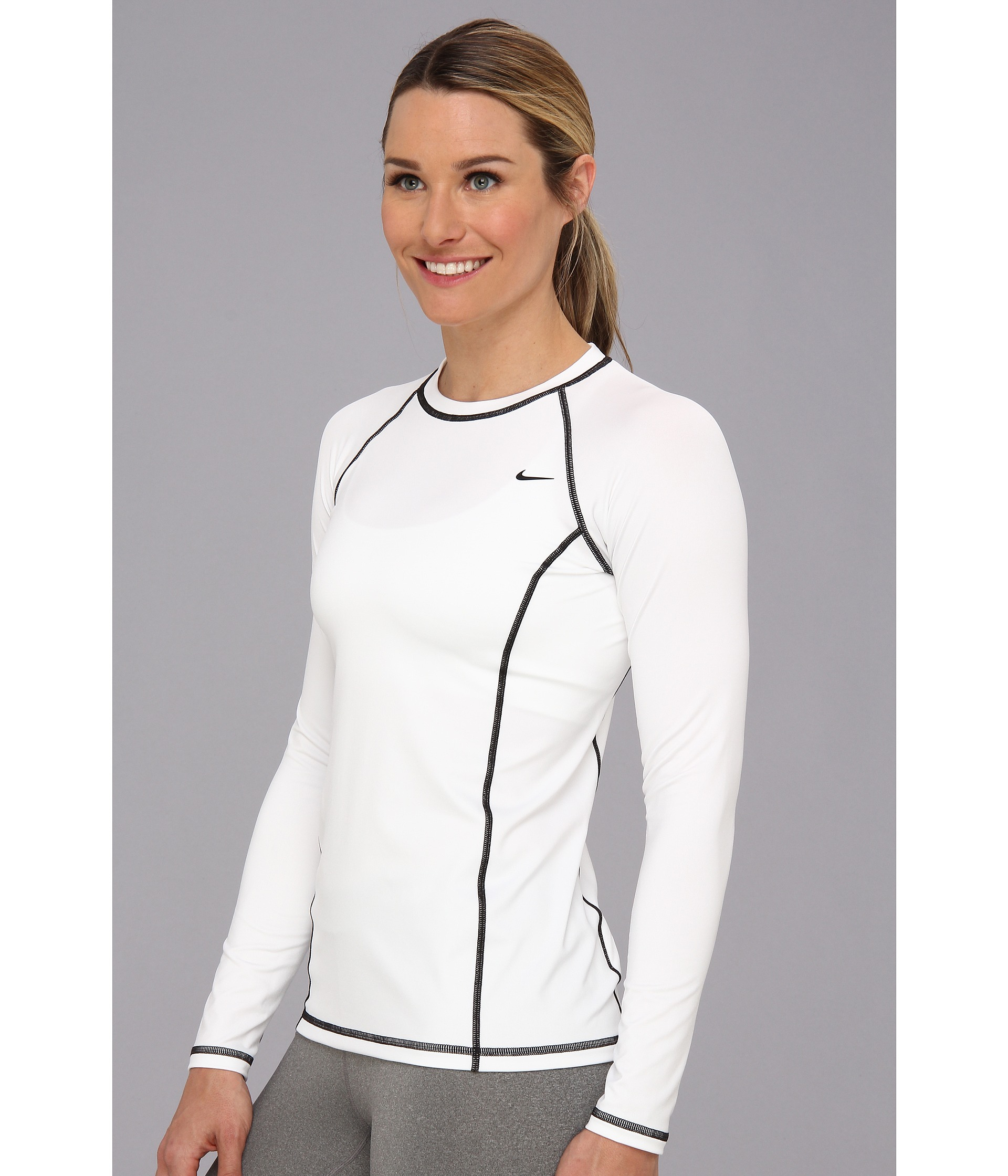 Lyst Nike Rashguard in White