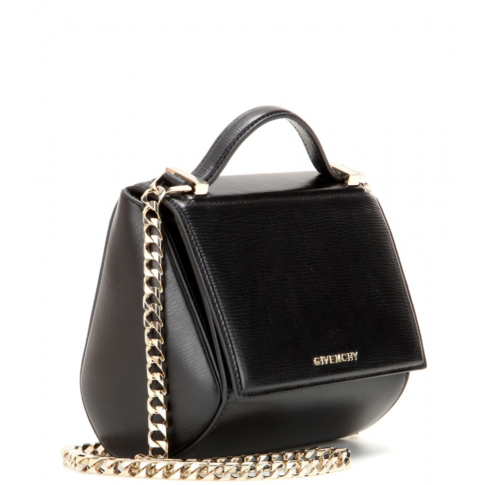 Givenchy Pandora Box Chain Patent Leather Shoulder Bag in Black Lyst