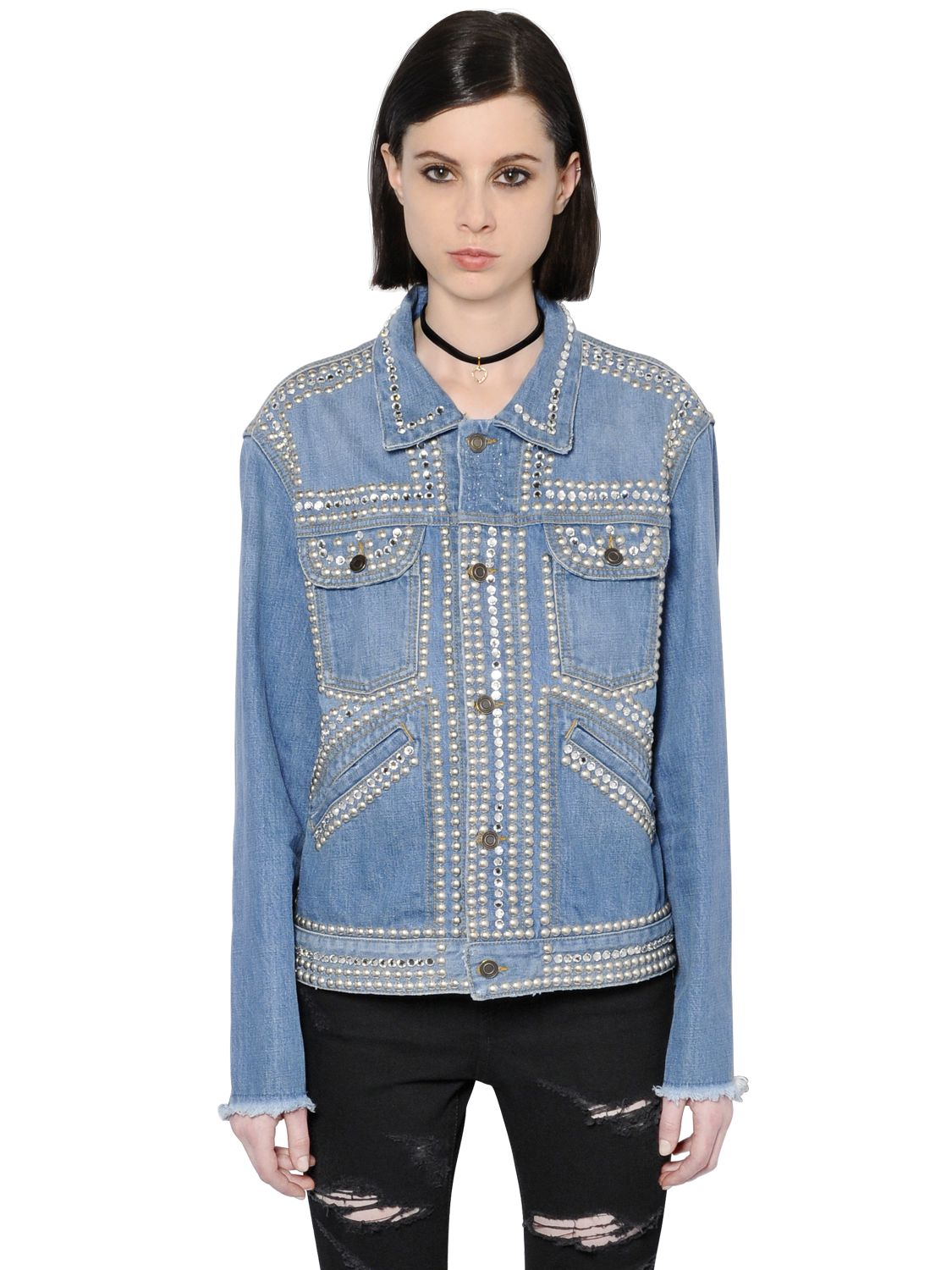 women's embellished denim jackets