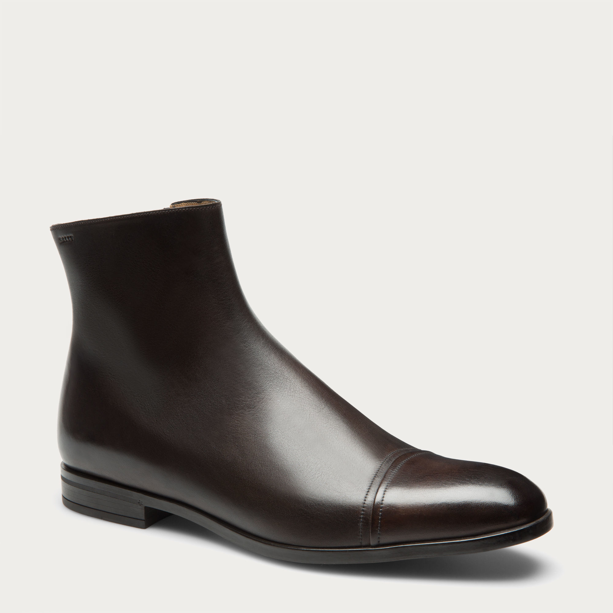 Bally Dress Leather Ankle Boots in Black for Men - Lyst