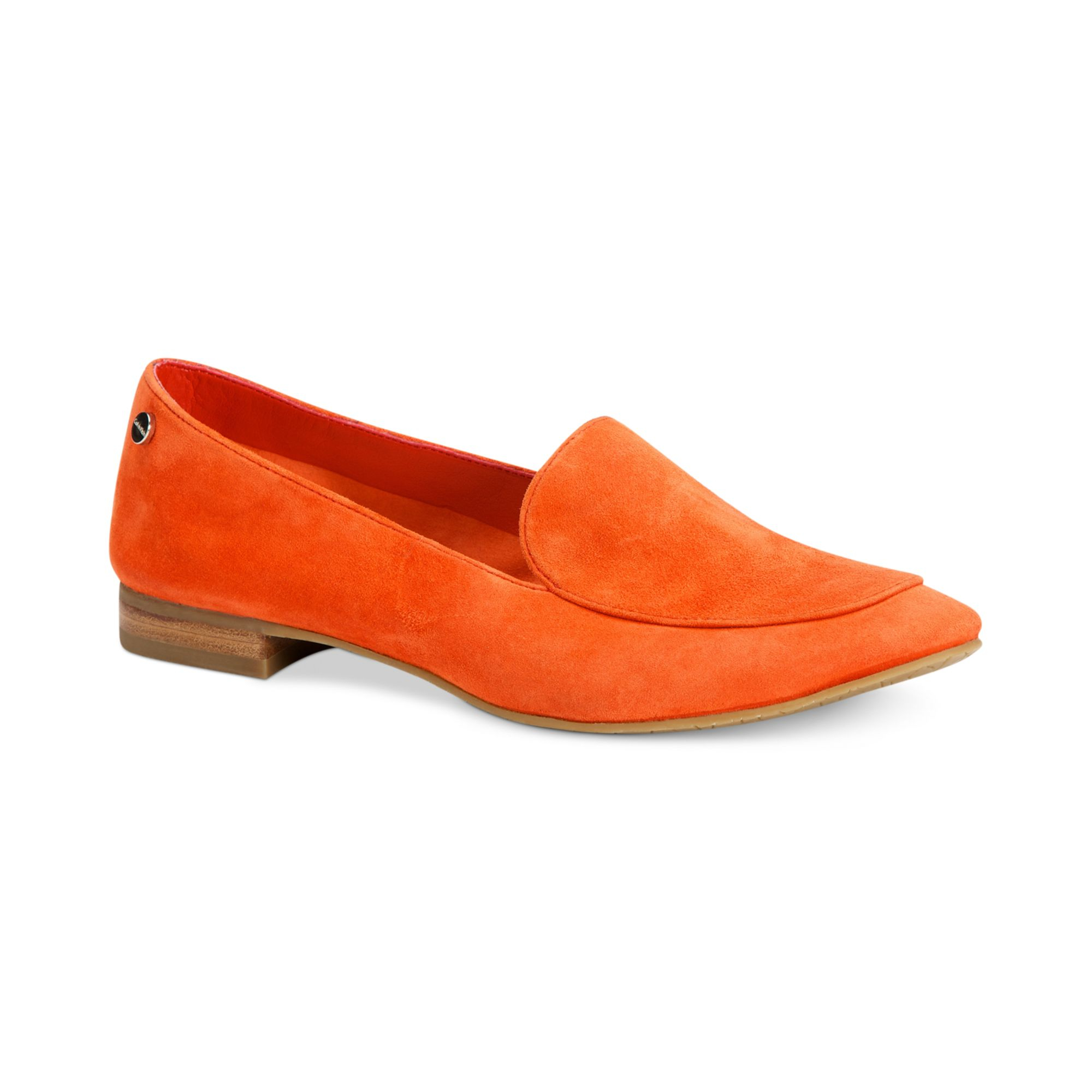 Orange suede loafers womens Clearance