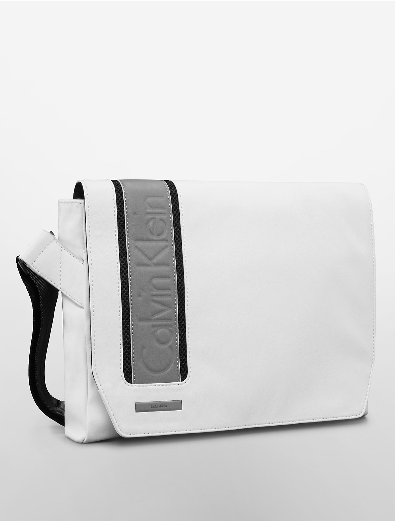 calvin klein white shoulder bag