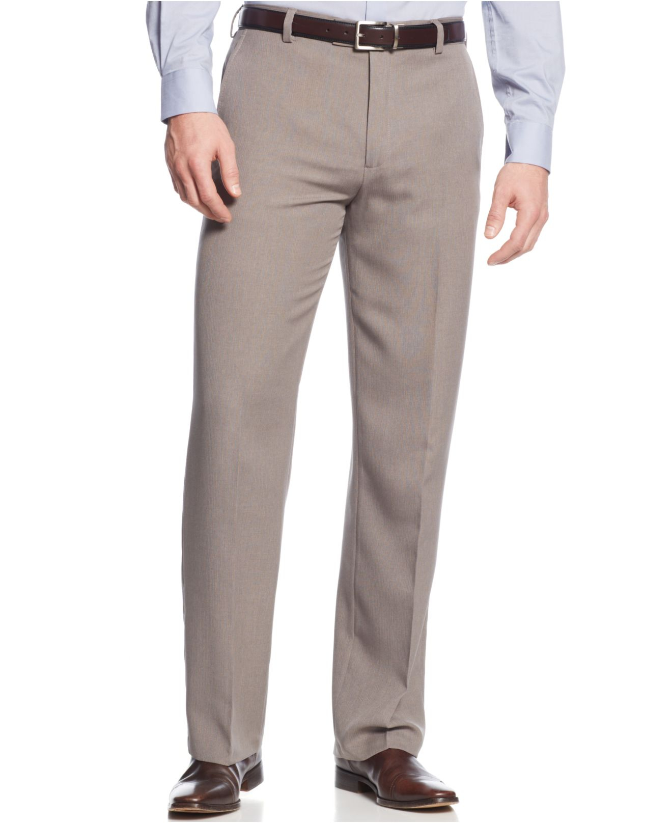 Lyst - Kenneth Cole Reaction Straight-fit Vertical Texture Dress Pants ...