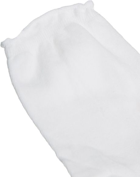 Asos Roll Top Ankle Socks in White | Lyst