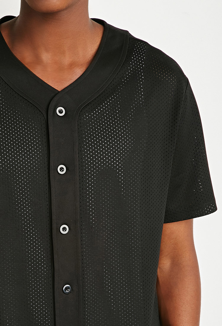 Arrangement abscess position Forever 21 Athletic Mesh Baseball Jersey You've Been Added To The Waitlist  in Black for Men | Lyst