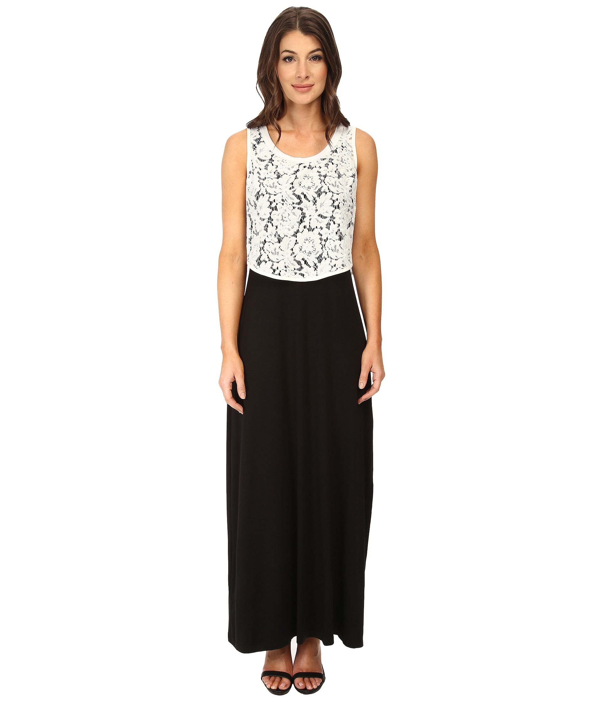lace top and maxi skirt