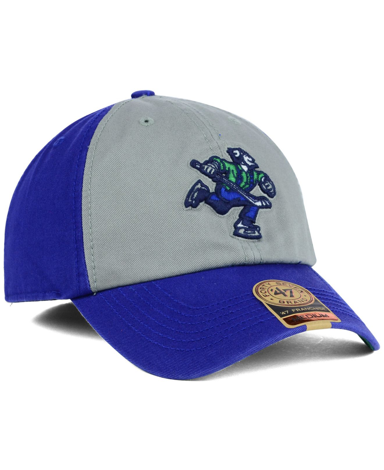 Often a first time piece of canucks memorabilia will be a cap or hat. 47 Brand Vancouver Canucks Sophomore Franchise Cap in Blue ...