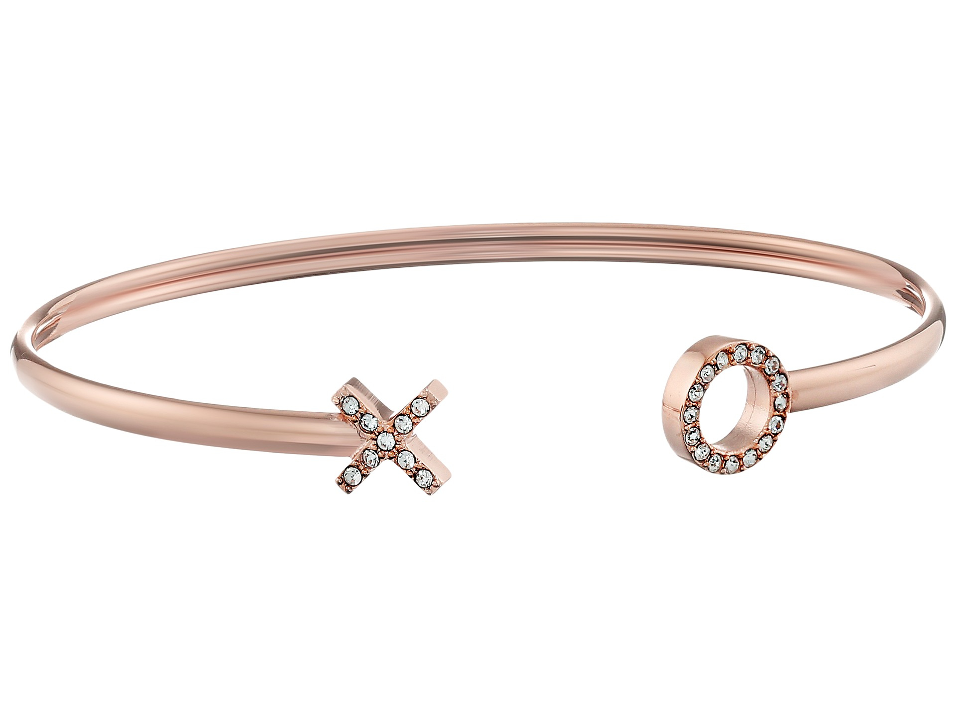 Lyst Fossil Xo Flex Cuff Bracelet In Pink Gallery