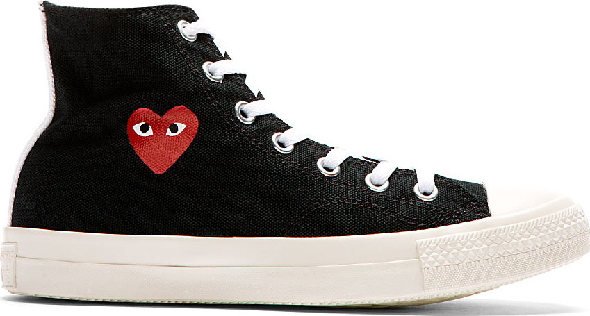 comme des garcons converse small heart