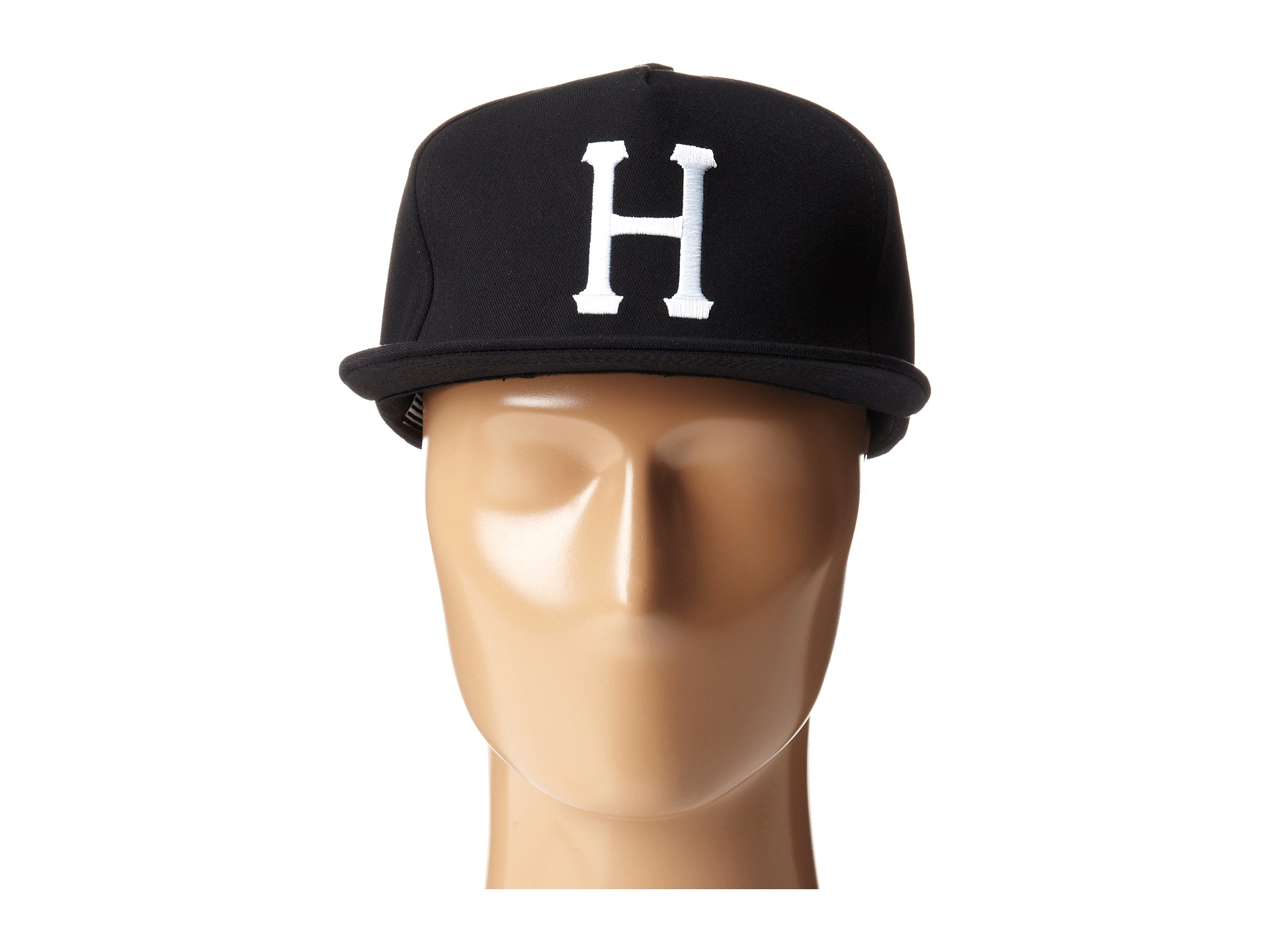 Huf Classic H Snapback in Black | Lyst