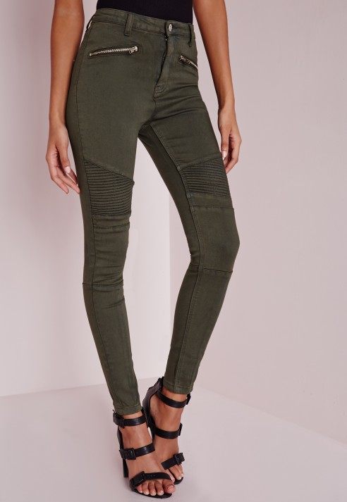 womens high waisted motorcycle jeans