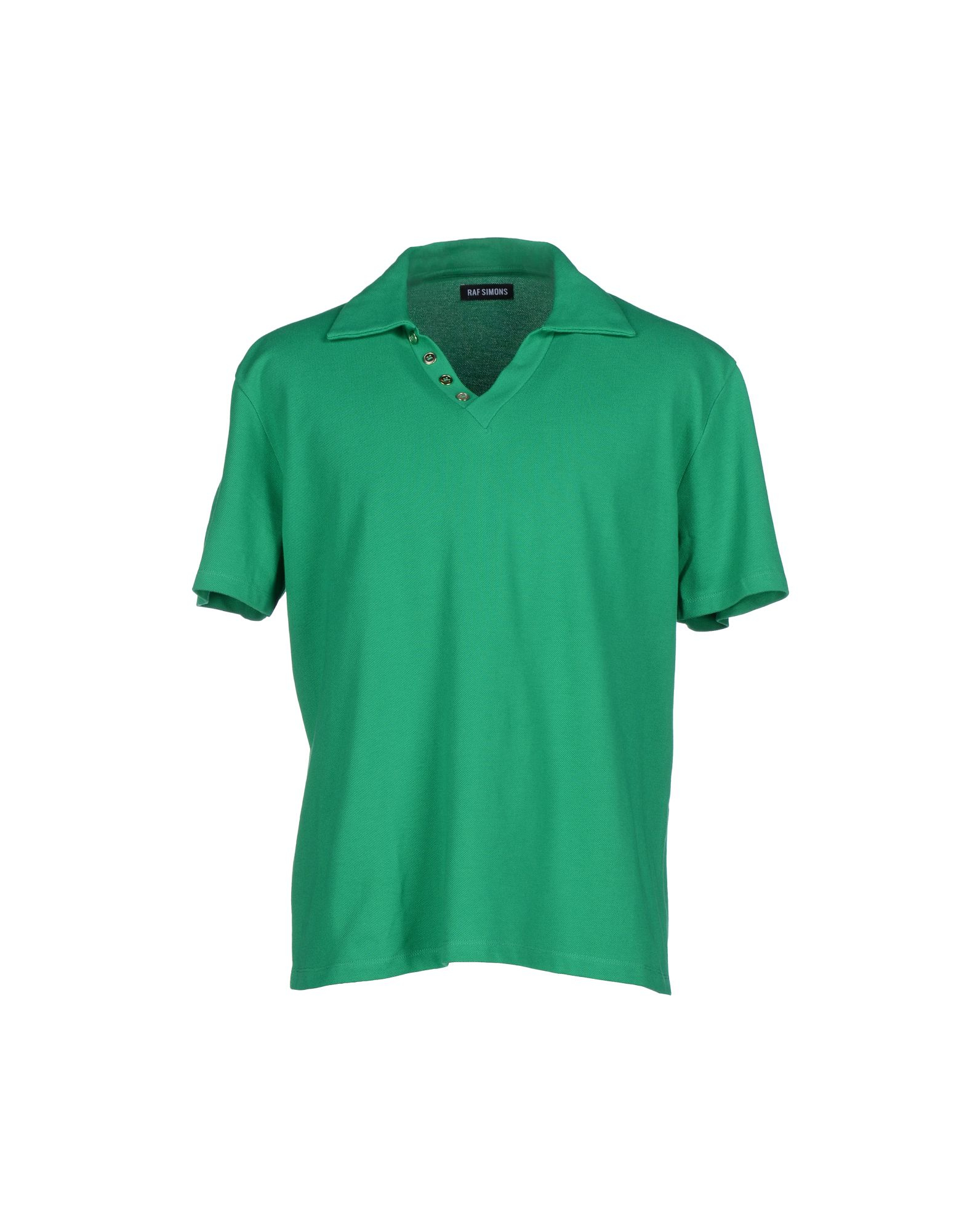 Raf Simons Cotton Polo Shirt in Emerald Green (Green) for Men - Lyst