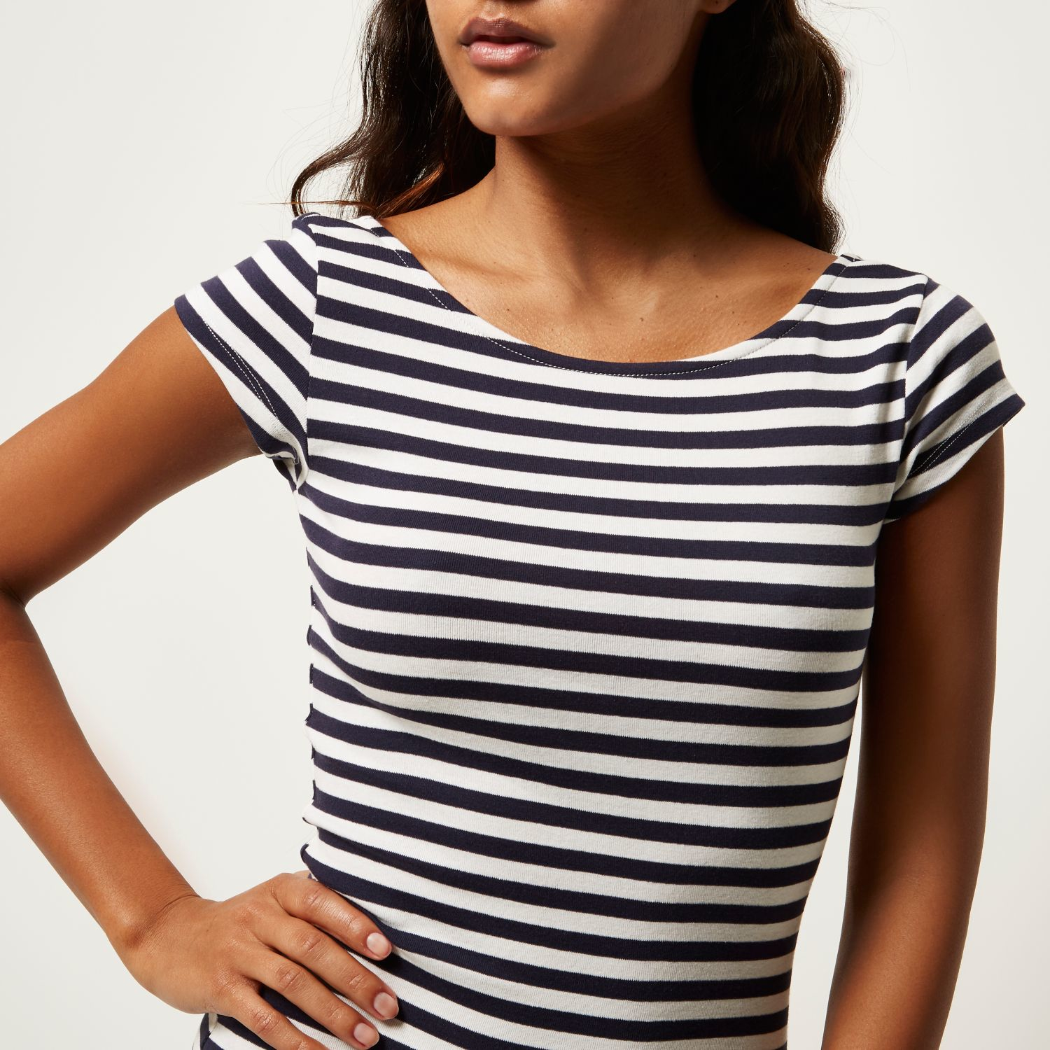 river island cream spot dress