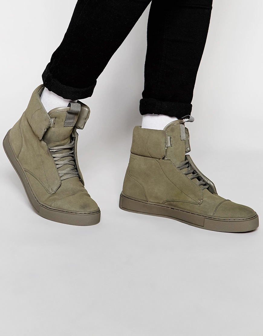 khaki high tops