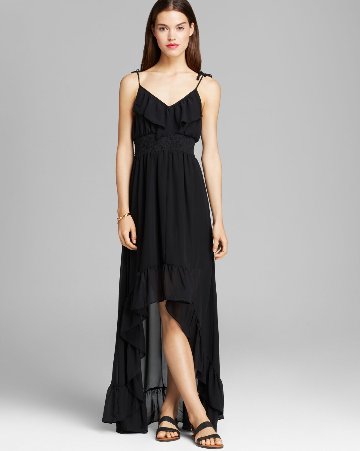 guess long black dress