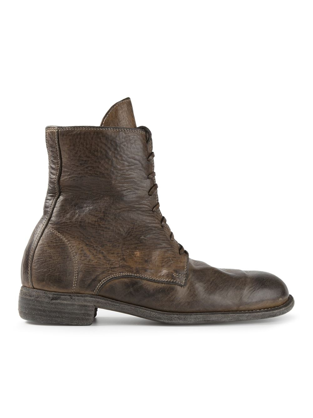 Guidi Distressed Lace-up Boots in Brown for Men | Lyst