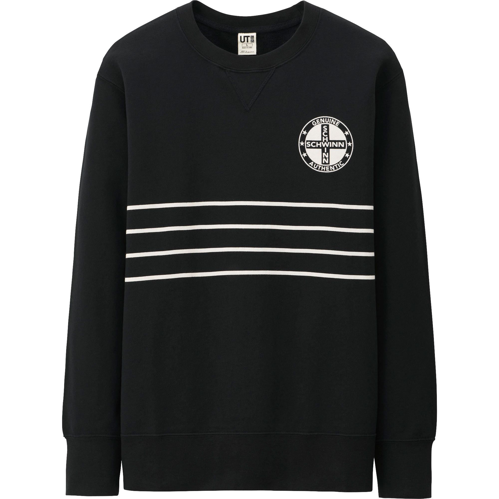 Uniqlo Schwinn Graphic Sweat Long Sleeve Shirt in Black for Men | Lyst