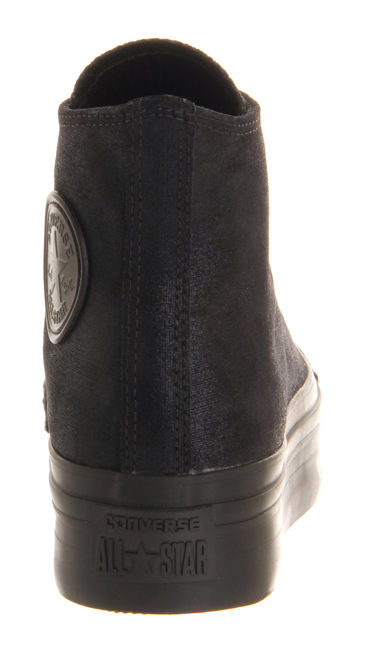 black satin converse