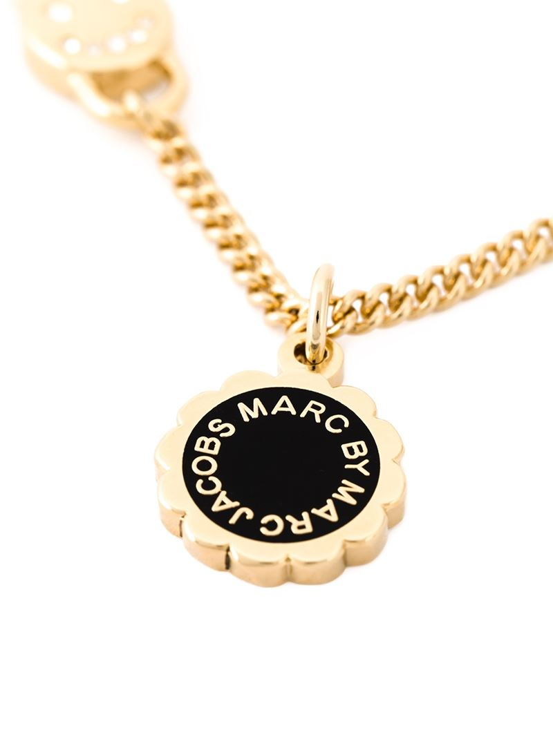 Marc Jacobs Logo Disc Chain Necklace 