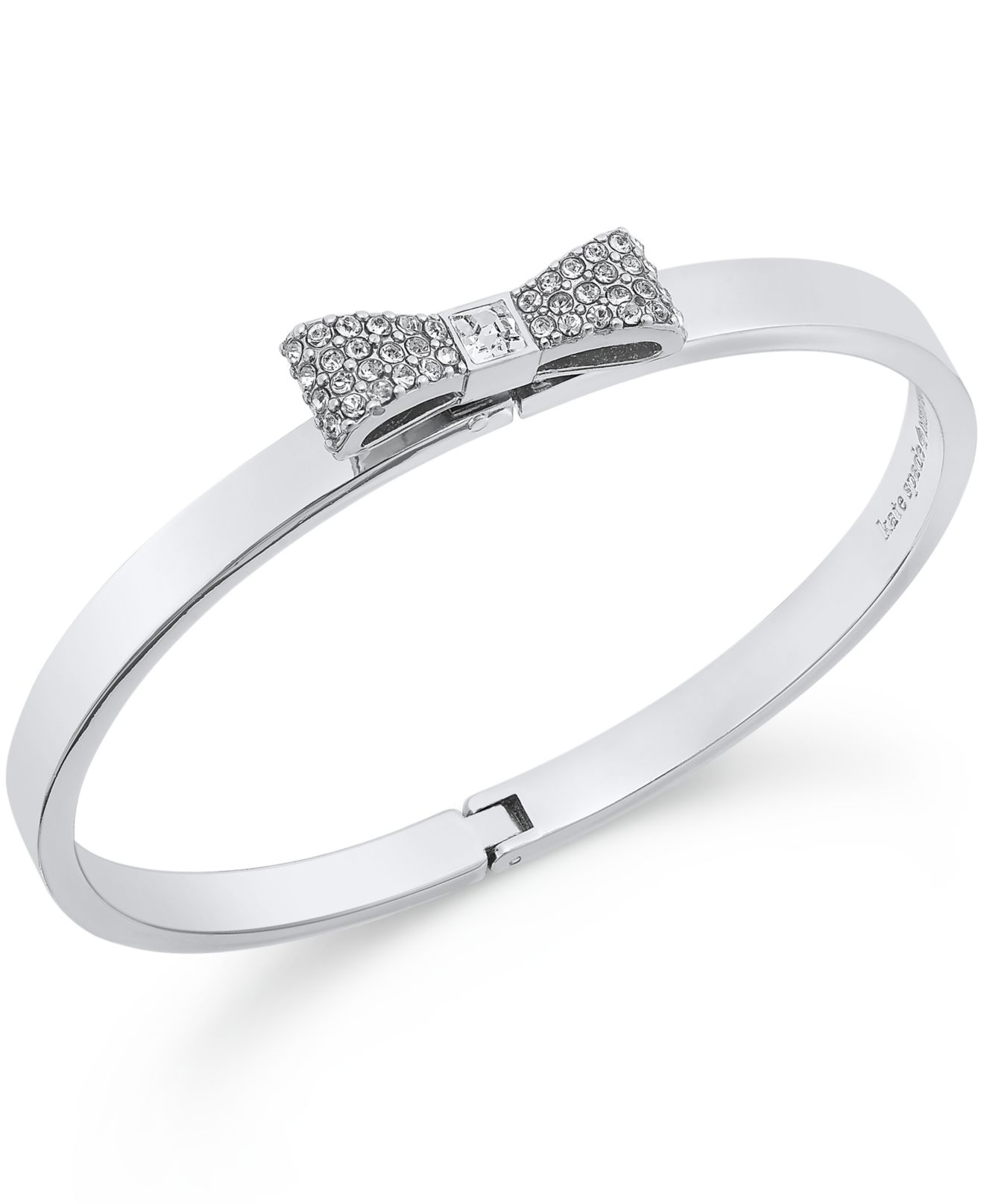 Gold Tone Pave Bow Bangle Bracelet Gold Tone Pave Bow Bangle Bracelet