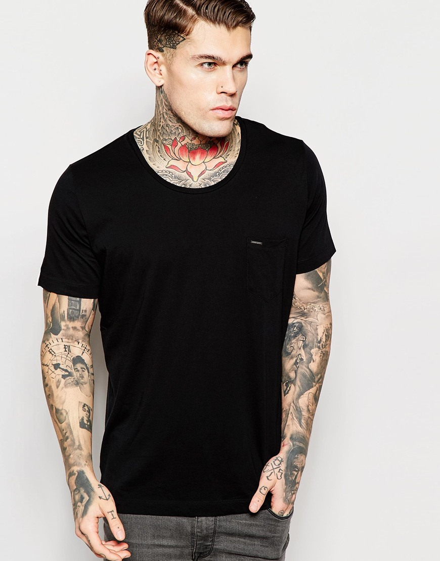 Diesel T-shirt T-kronox Loose Fit Scoop Neck In Black in Black for Men ...