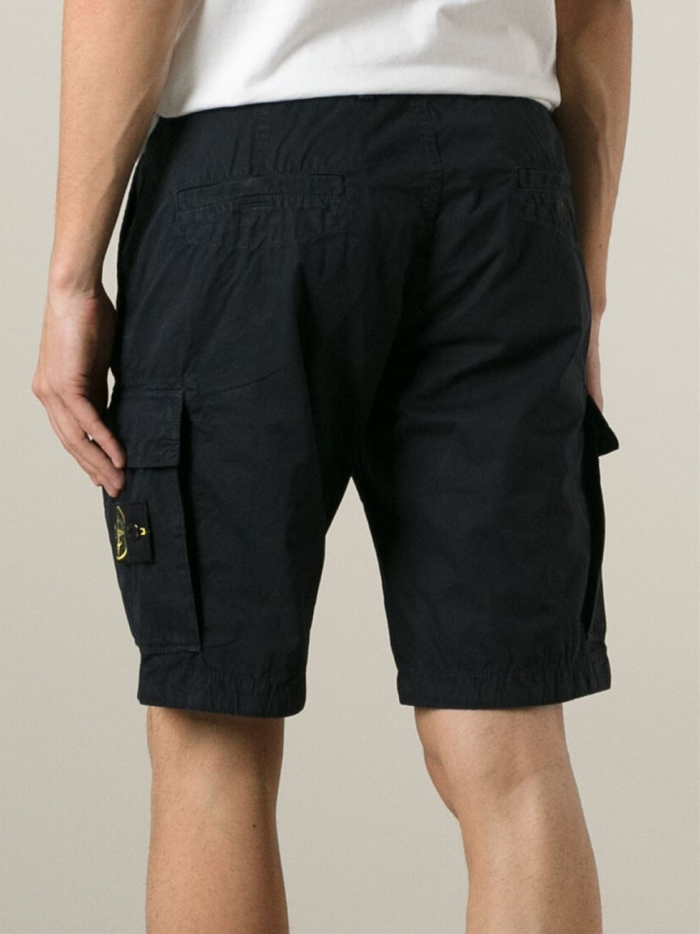 Stone Island Cargo Shorts in Blue for Men | Lyst UK