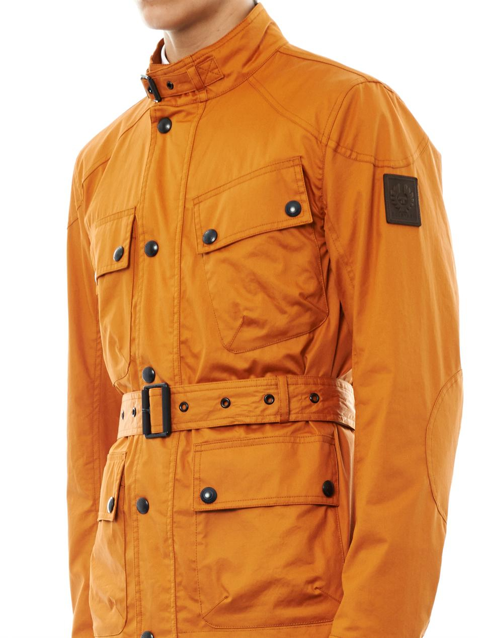 Belstaff Circuitmaster Coatedcotton Field Jacket in Orange for Men Lyst