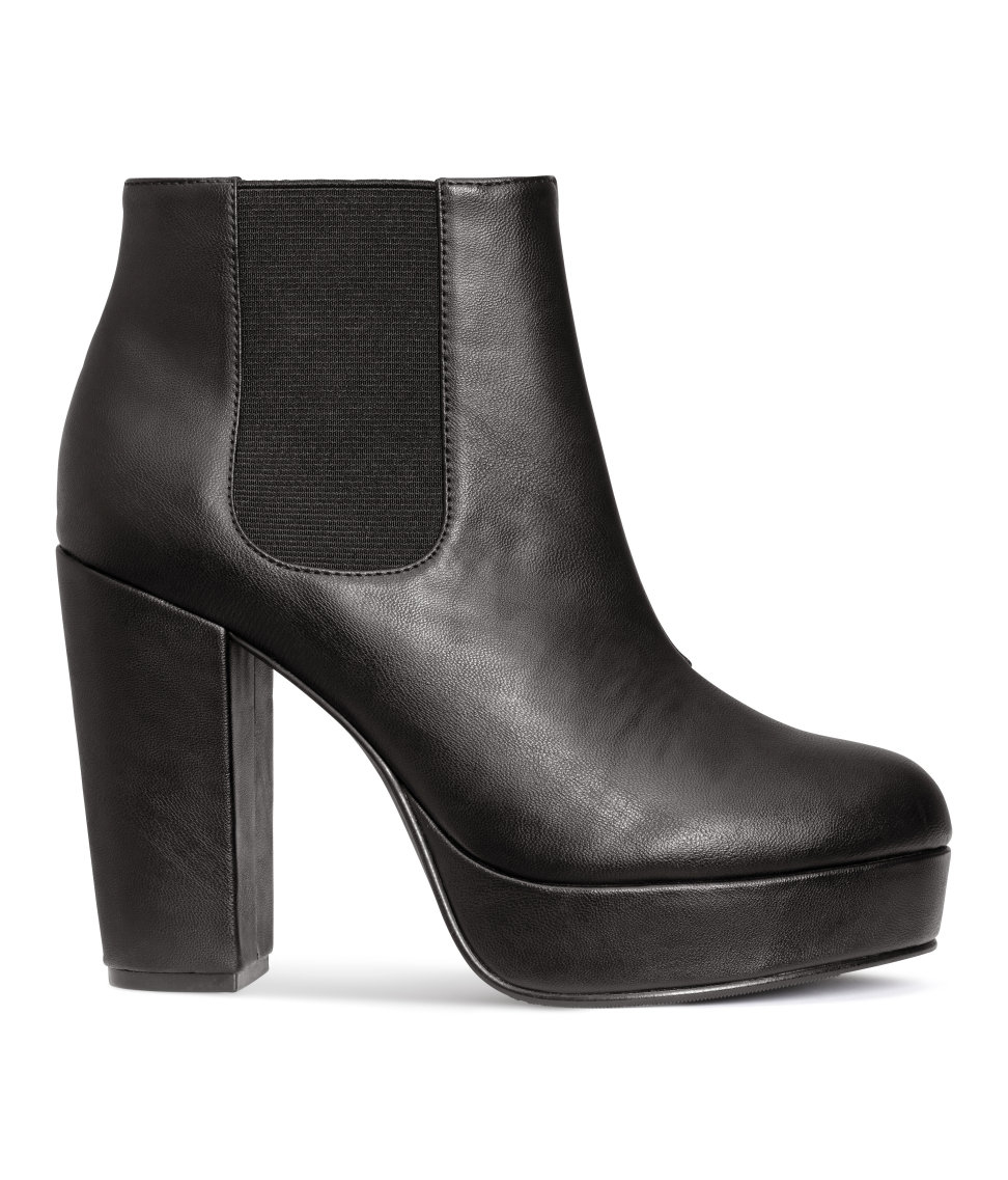 black platform boots h m platform boots in black lyst black platform boots h m platform boots in black lyst