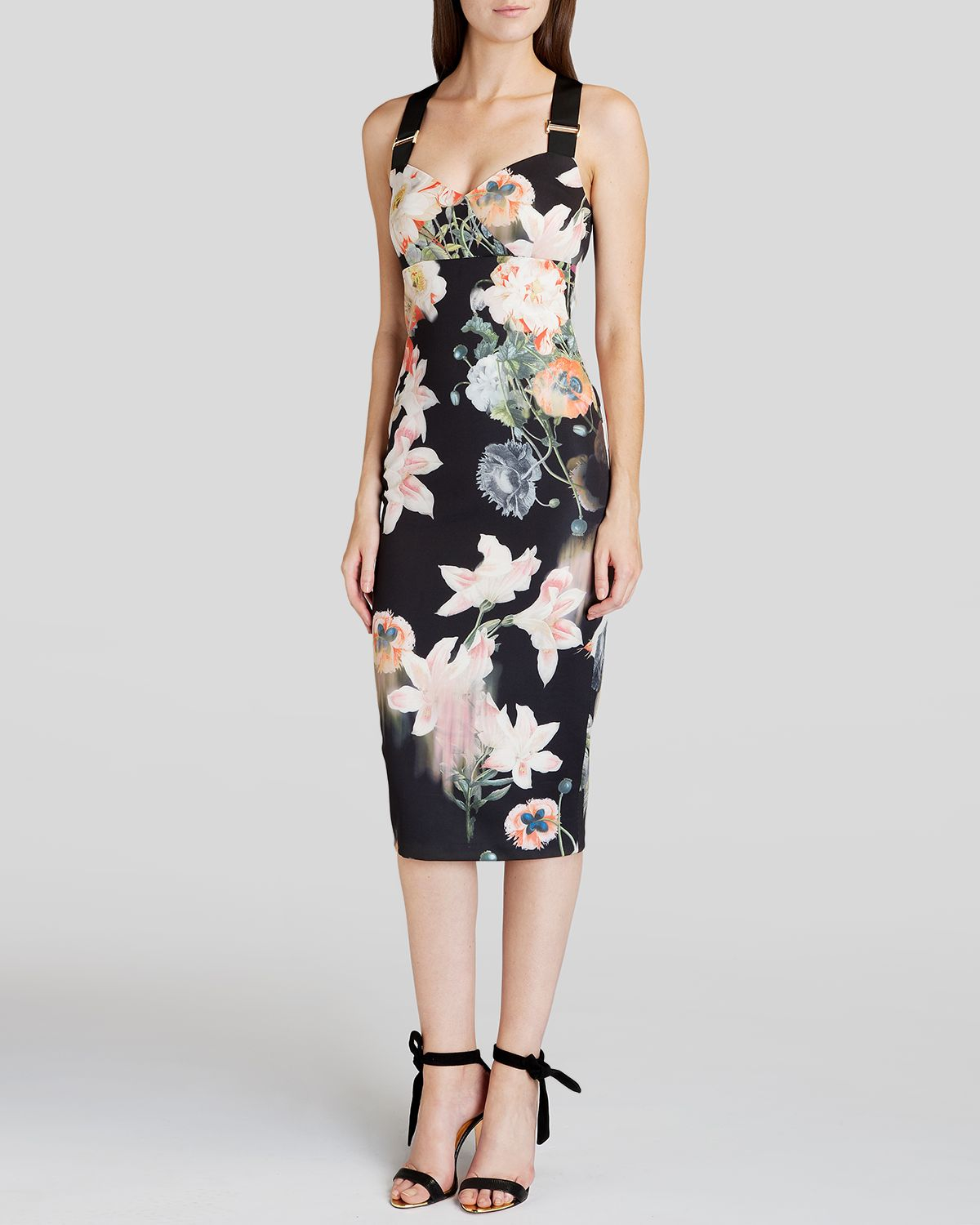 Ted Baker Dress - Carpa Opulent Bloom Print in Black | Lyst