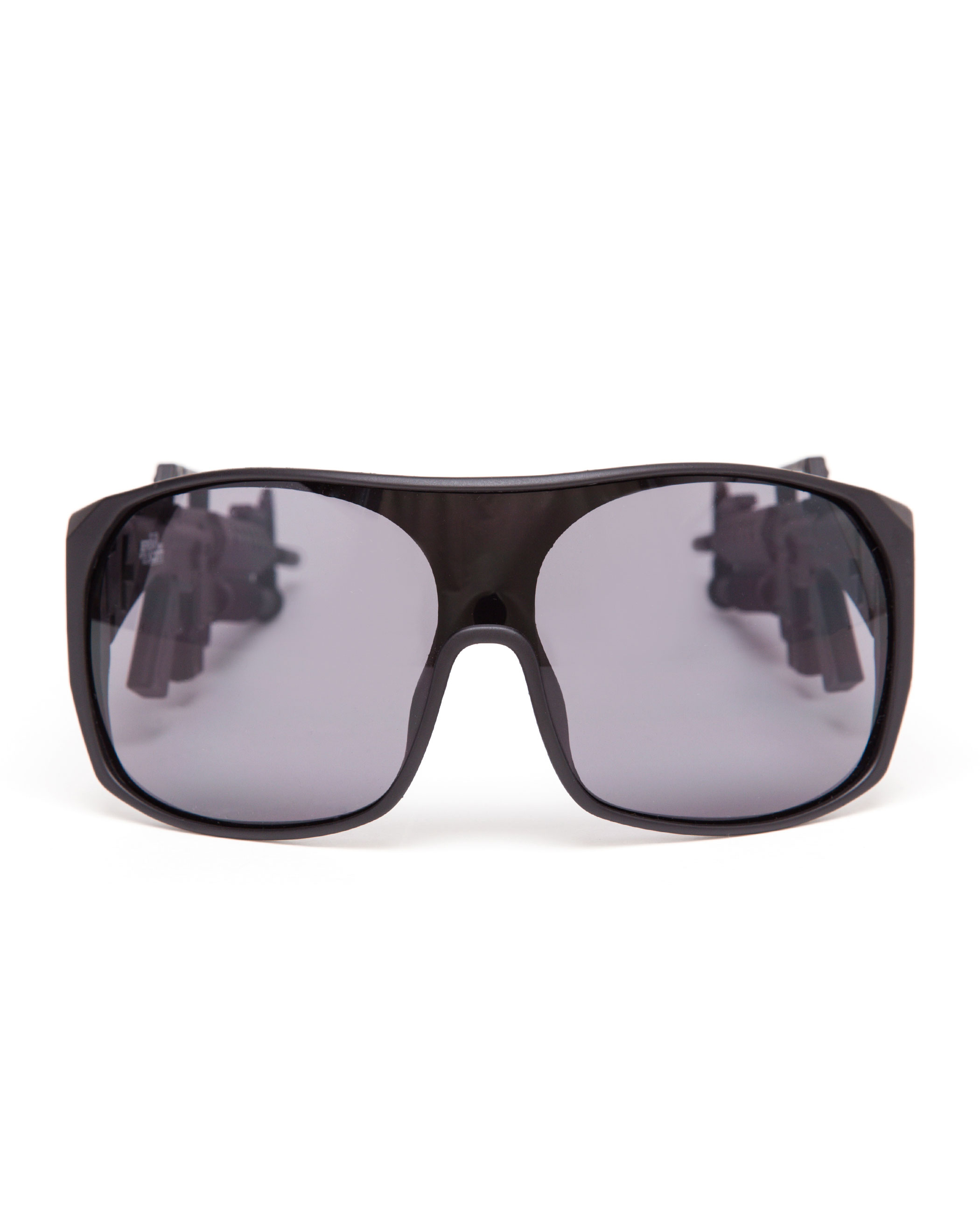 Jeremy Scott Gun Wraparound Sunglasses in Black | Lyst