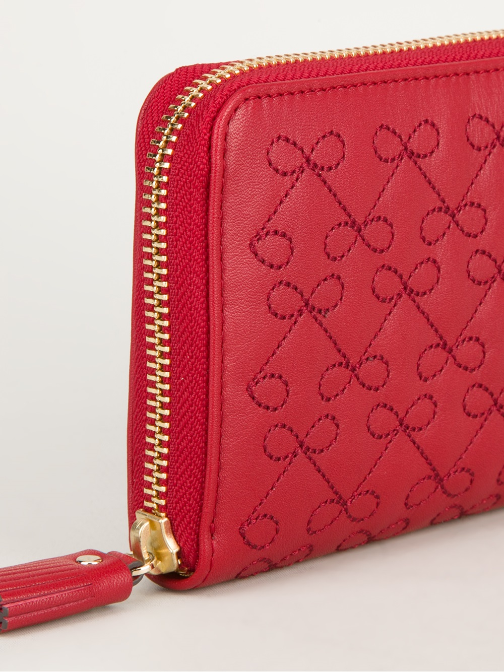 Anya Hindmarch Brand Patterned Wallet in Red - Lyst