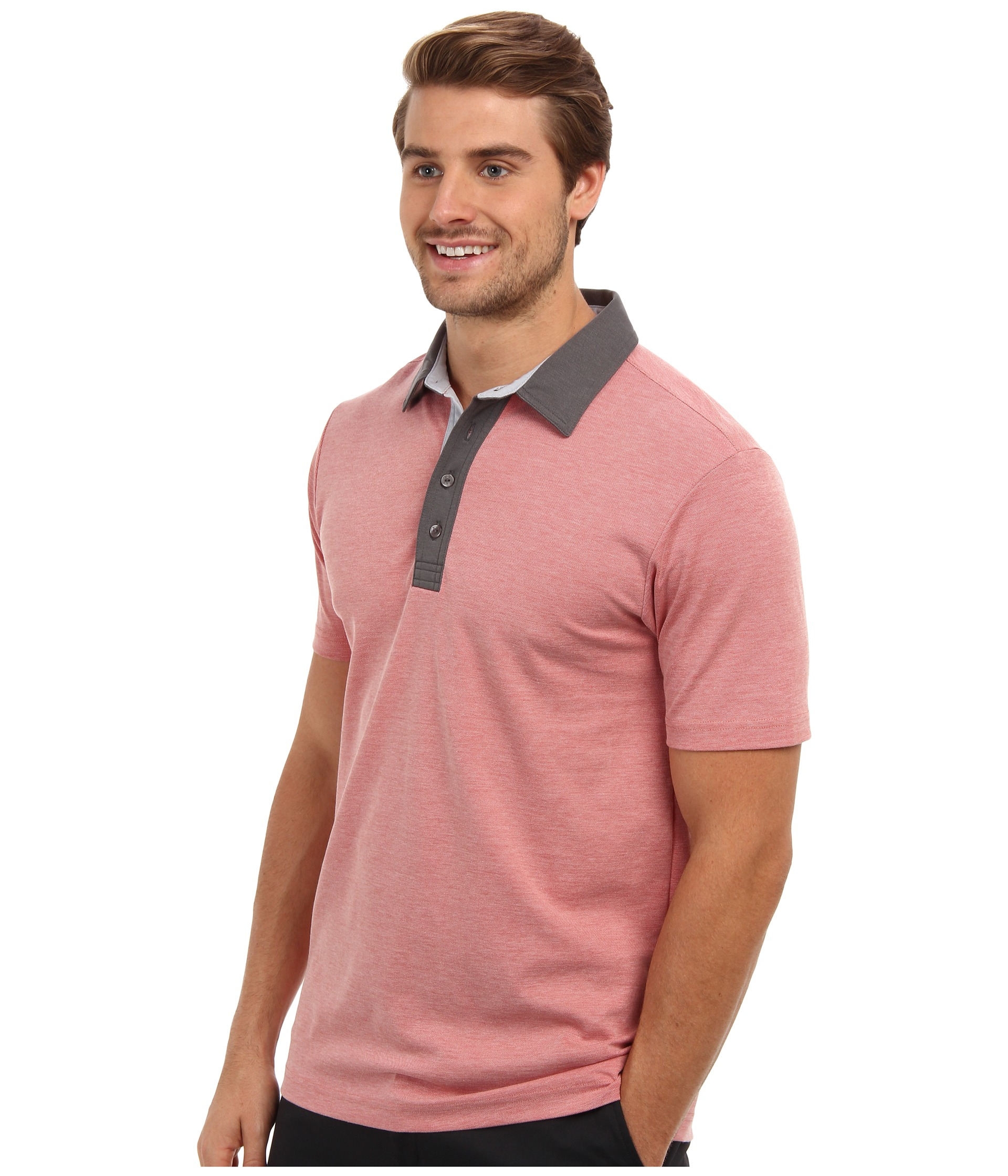 Travis mathew Carl Spackler Ss Polo in Red for Men | Lyst