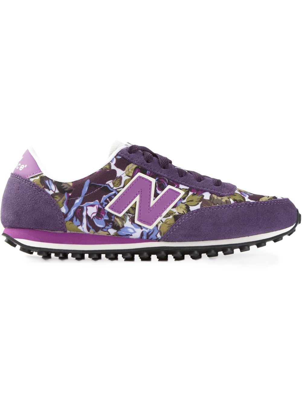 New Balance 410 Floral-Print Sneakers in Purple | Lyst