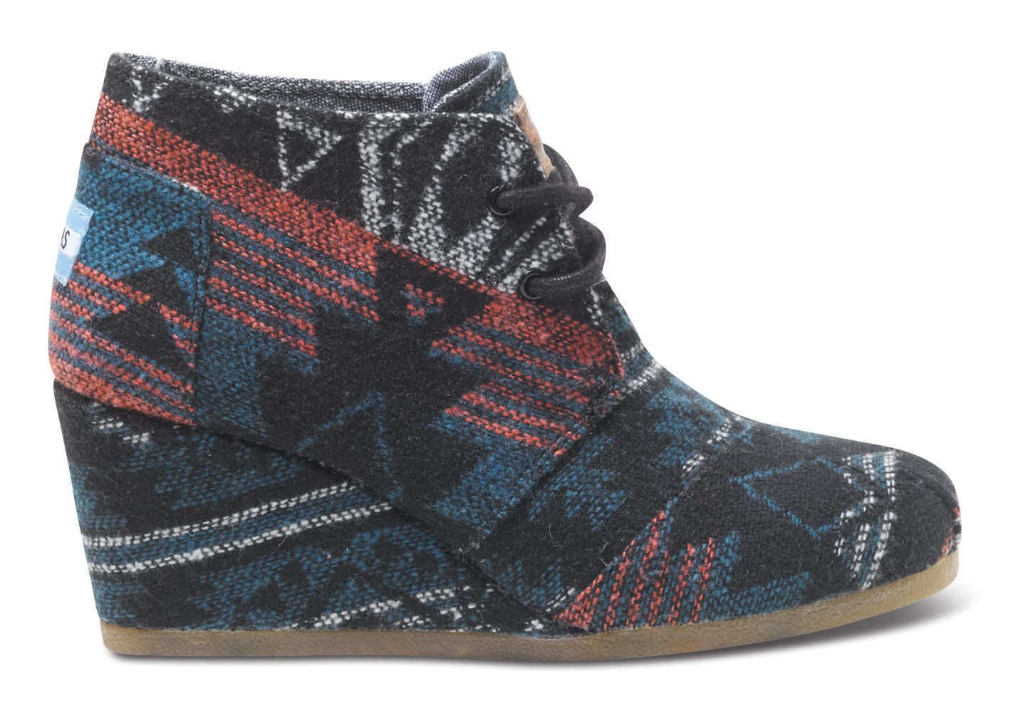 toms black wedges