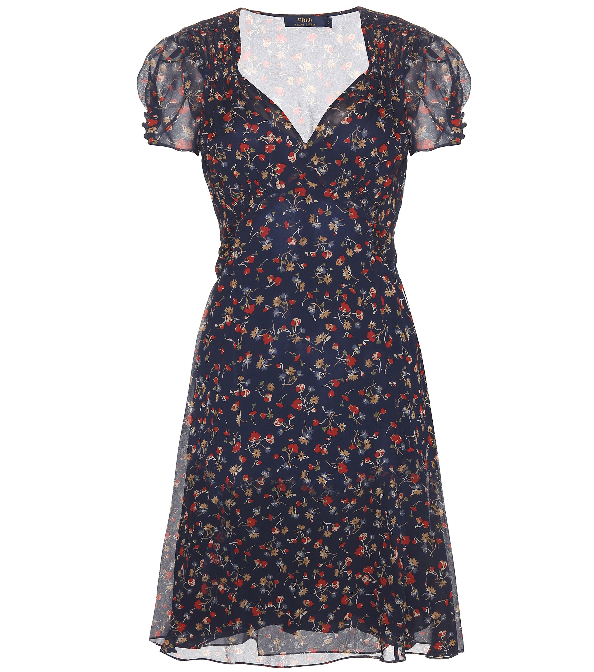 Polo Ralph Lauren Printed Dress in Blue | Lyst