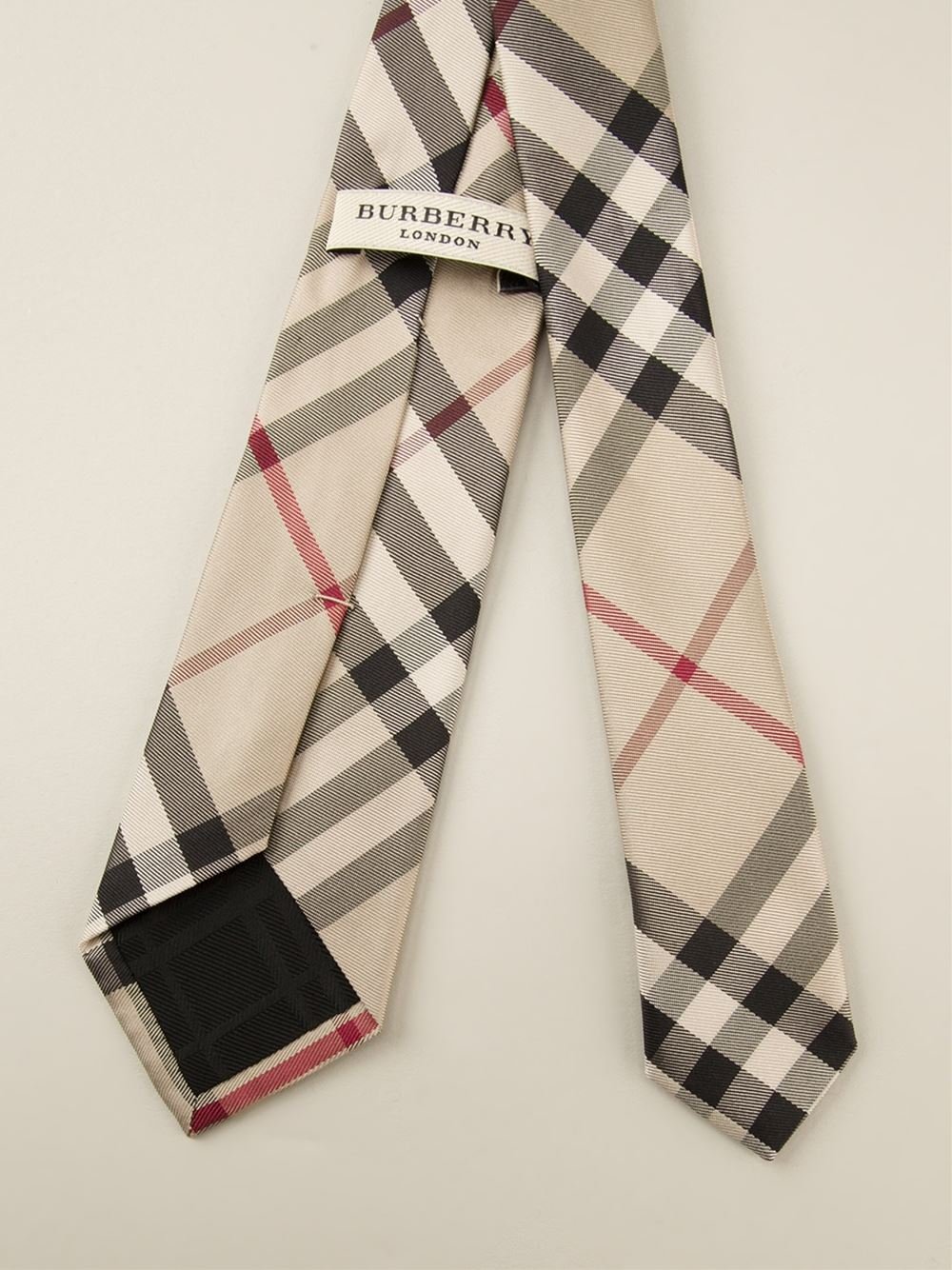 Burberry Check Tie in for Men -