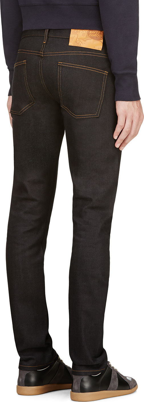 naked and famous deep indigo stretch