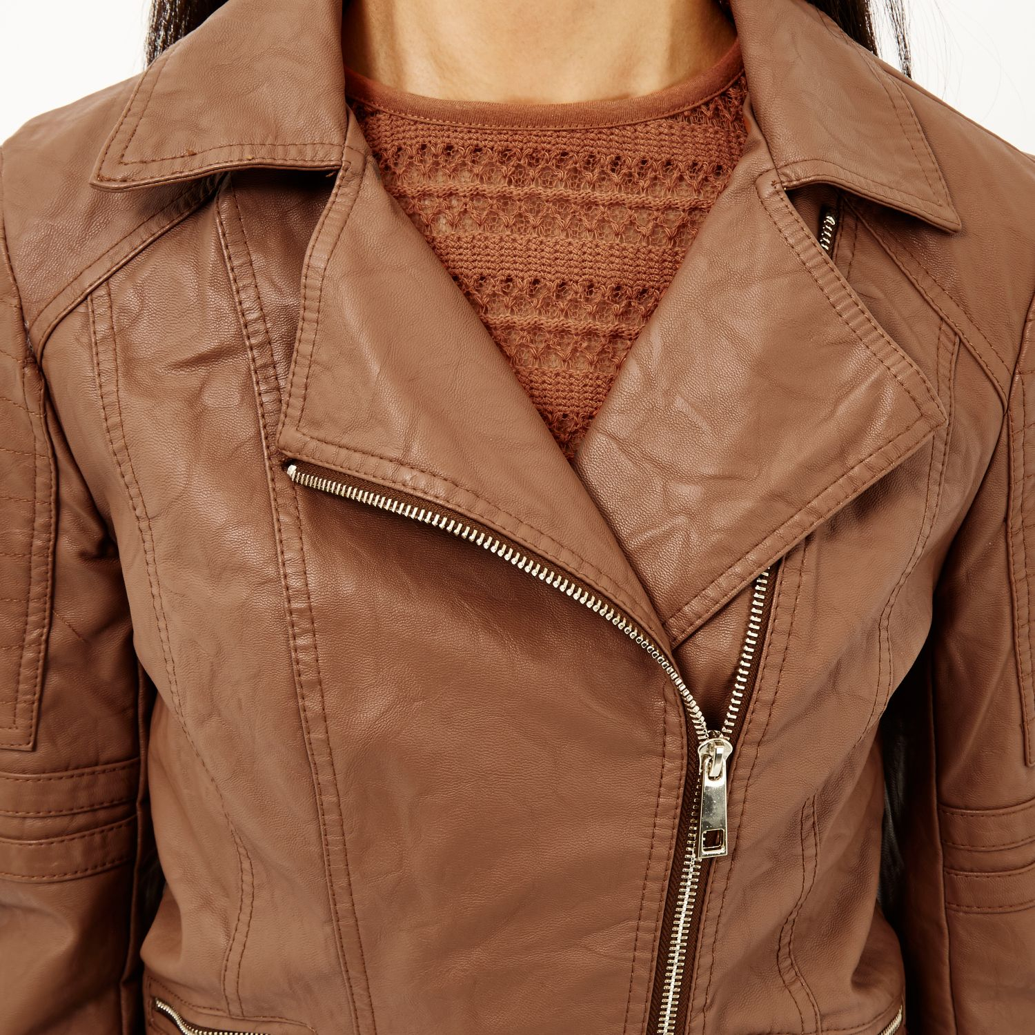 river island leather jacket womens